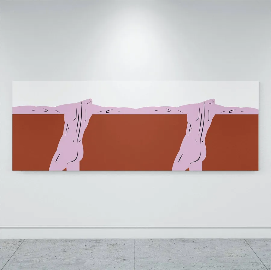 Image of Line Power by ARTUR SOLETSKYI, size: 200 × 70 cm, made of Canvas, Painting medium, part of the 2025 series, priced at $2720