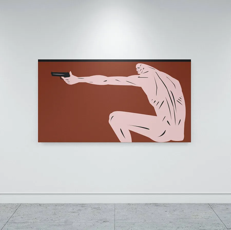 Immagine di Один постріл di ARTUR SOLETSKYI, materiali: Акрил, Полотно, medium: Живопис, serie: 2024, prezzo: $2700
