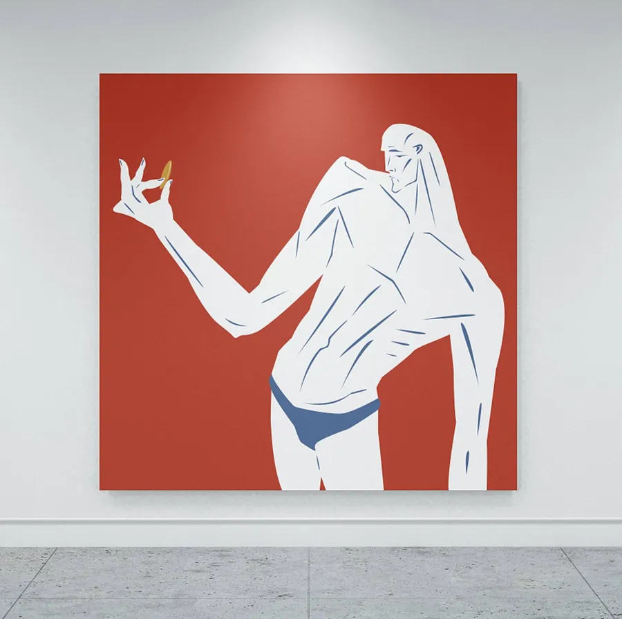 Image of Old Money by ARTUR SOLETSKYI, size: 180 × 180 cm, made of Canvas, Painting medium, part of the 2024 series, priced at $3610